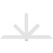 Ekena Millwork Kennewick Architectural Grade PVC Gable Bracket, 96"W x 48"H x 2"D x 6"F, 12/12 Pitch GBP096X48X0206KEN00 - alternate 3